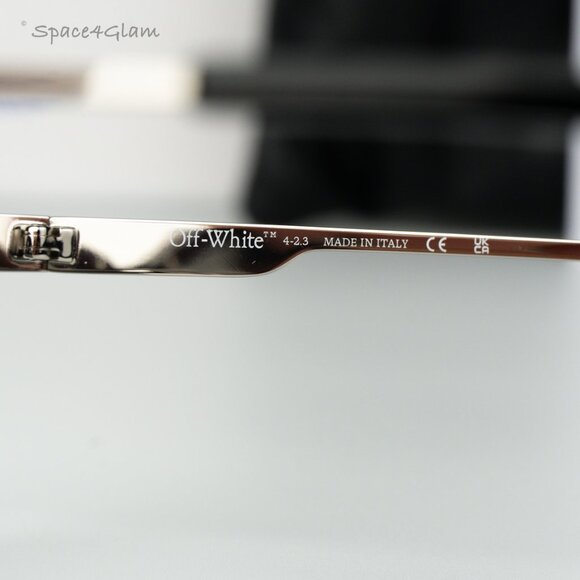 Off-White Women Sunglasses Silver Mirror Rectangle OERI095 RIMINI 7272 NEW - Picture 7 of 10
